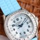 Super clone Patek Philippe Aquanaut Luce 9015 watch Turquoise Blue Baguettes Diamond -set (4)_th.jpg